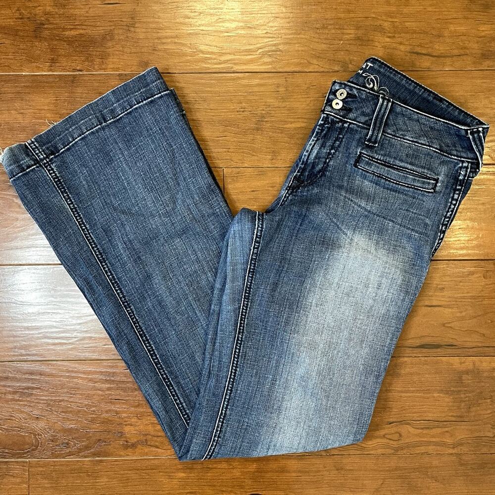 Ariat Trouser Jeans Women’s 30L Wide Leg Flare Western Cowgirl Denim